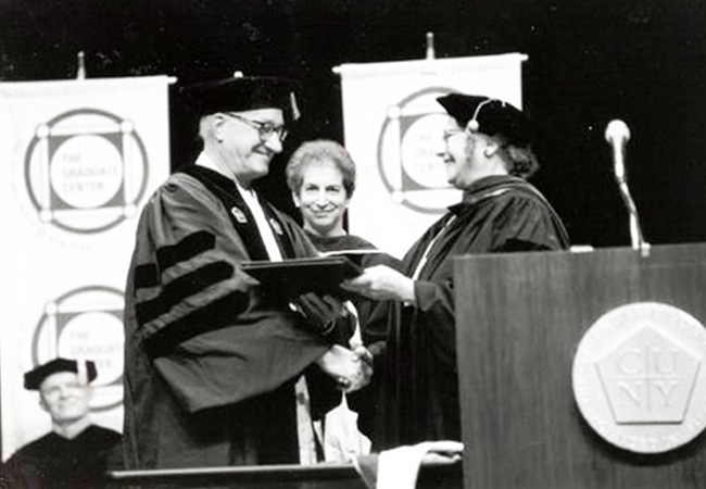 Albert Bandura Honorary Degree Alfred University, 1995